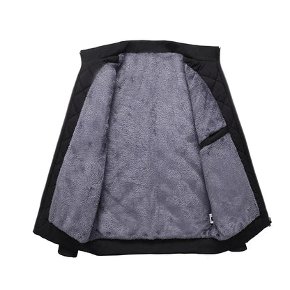 Heren Jas Gewatteerd Fleece Lining Warm en Comfortabel
