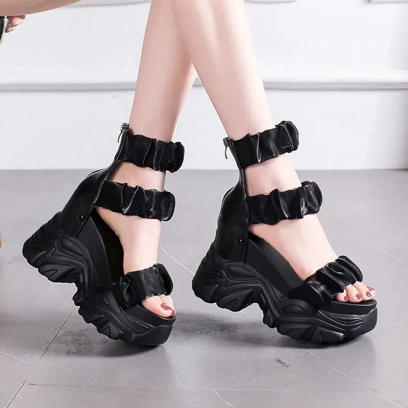 Rode Sandalen Zomer Collectie Comfortabele Slippers