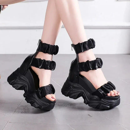 Rode Sandalen Zomer Collectie Comfortabele Slippers