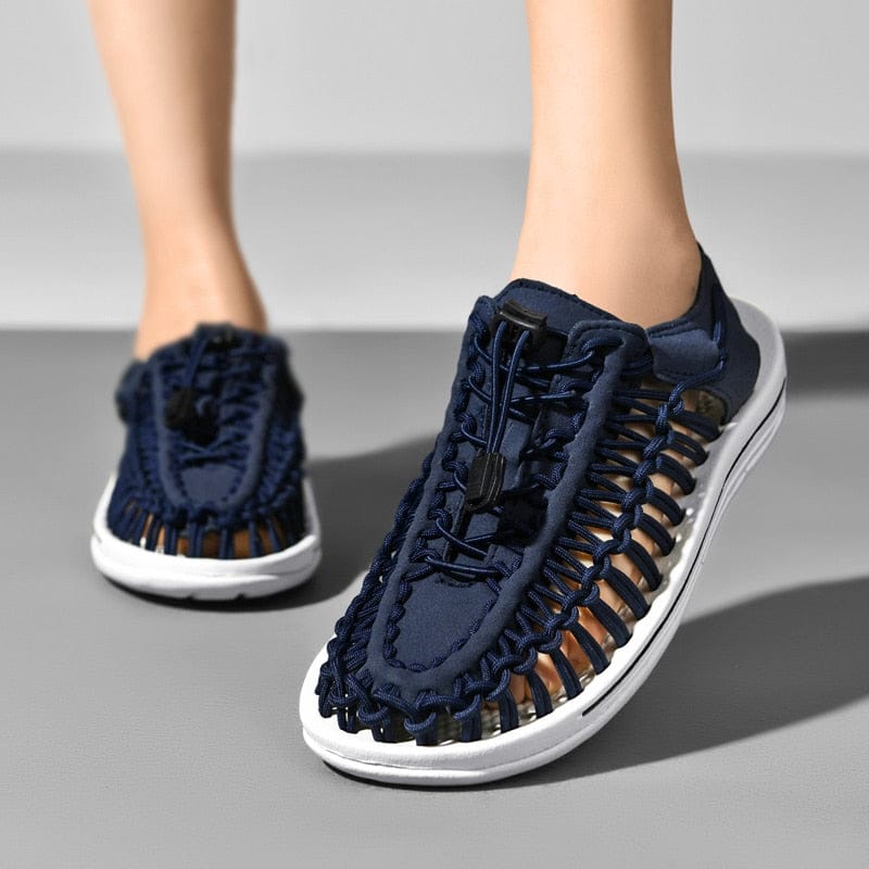 Gevlochten Dames Sandalen – Ademend Design – Lichtgewicht Zomerschoeisel – Flexibele Gummizool – Meerdere Kleuren Verkrijgbaar