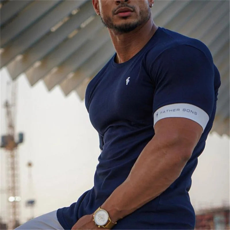 Korte Mouw T-shirt voor Mannen
