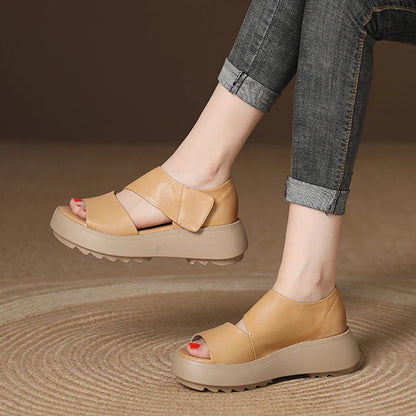Orthopedische Sandalen Leder Comfortabel Steunzool
