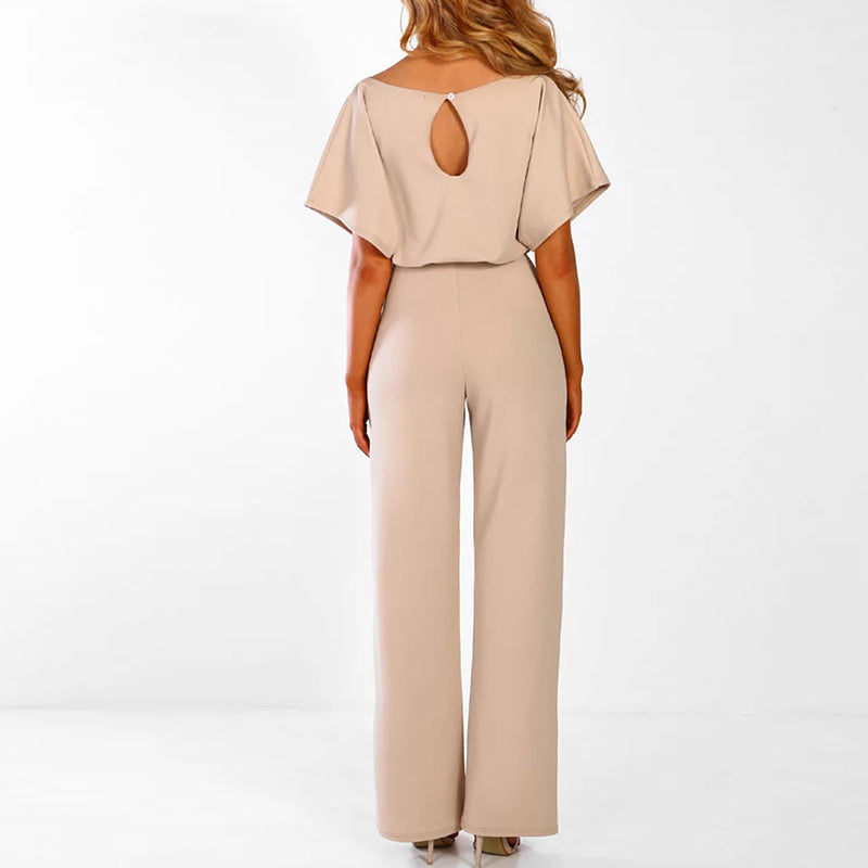Elegante Jumpsuit Velanora Zwart Avondkleding