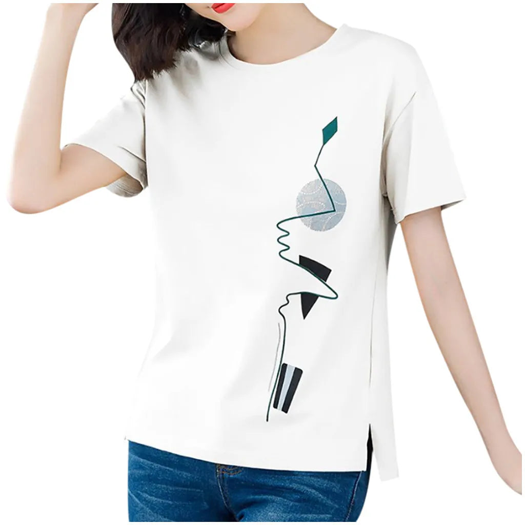 Vrouwelijke Zomerblouse Elegant en Luchtig