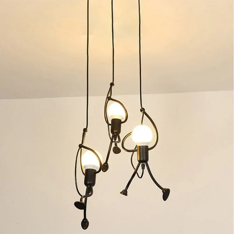 Unieke Wandlamp Klimmende Man — Industrieel Design Sculptuur — Scandinavische Wand Verlichting