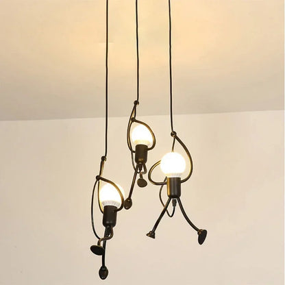 Unieke Wandlamp Klimmende Man — Industrieel Design Sculptuur — Scandinavische Wand Verlichting