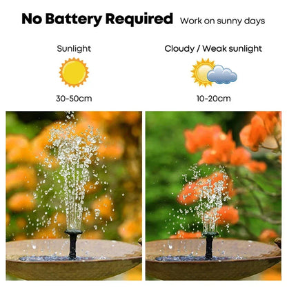 Zonne-energie Tuinfontein met Drijvend Design – Milieuvriendelijke Waterornament voor Vijver en Tuindecoratie