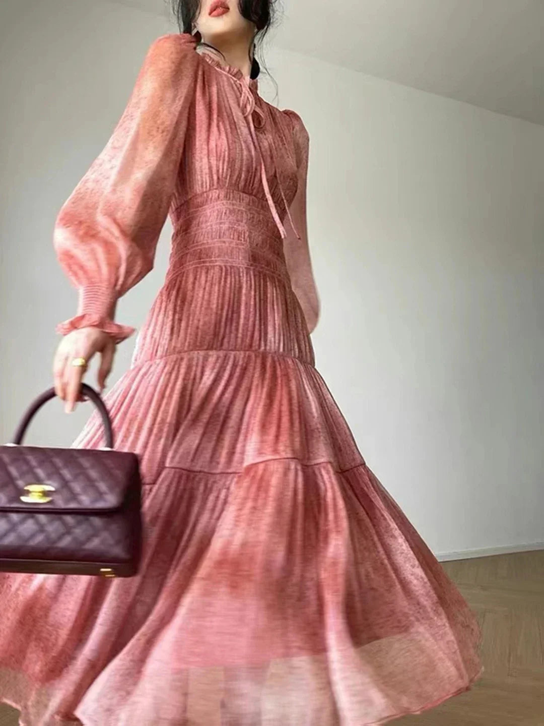 Kleurrijke Avondjurk Tie Dye Zomerjurk Vrouw - StudioMarella
