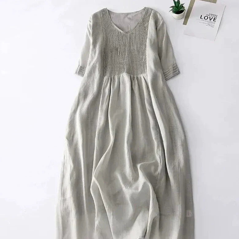 Zomerjurk Vrouw Geplooide Jurk Zomer Collectie