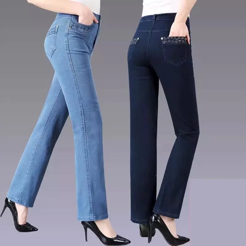 Casual Denim Broek Voor Vrouw Comfortabele Stijl