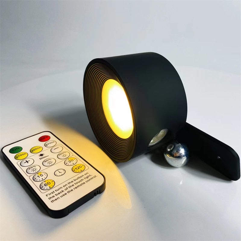 Draadloze Wandlamp met Afstandsbediening – Magnetisch Dimbaar Leeslampje voor Slaapkamer en Woonkamer