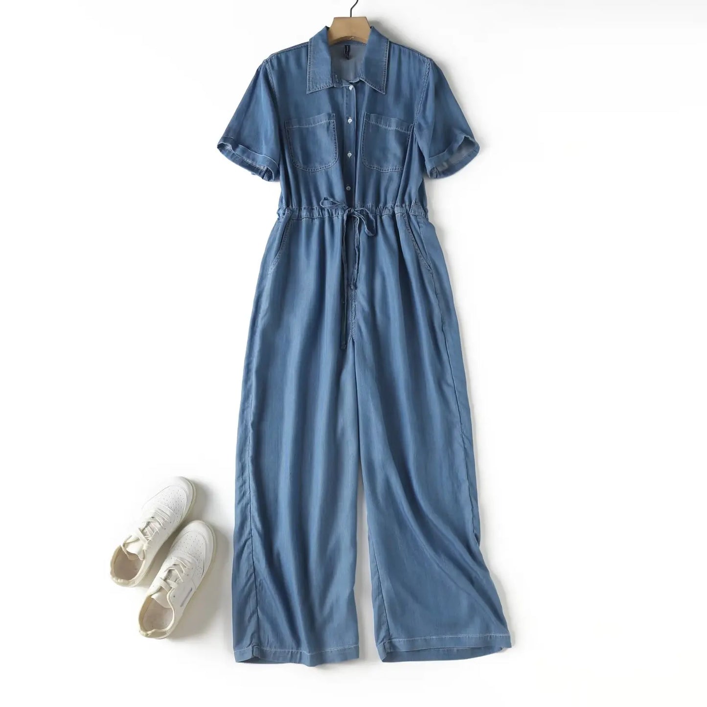 Jeans Jumpsuit Elegante Zomeroutfit