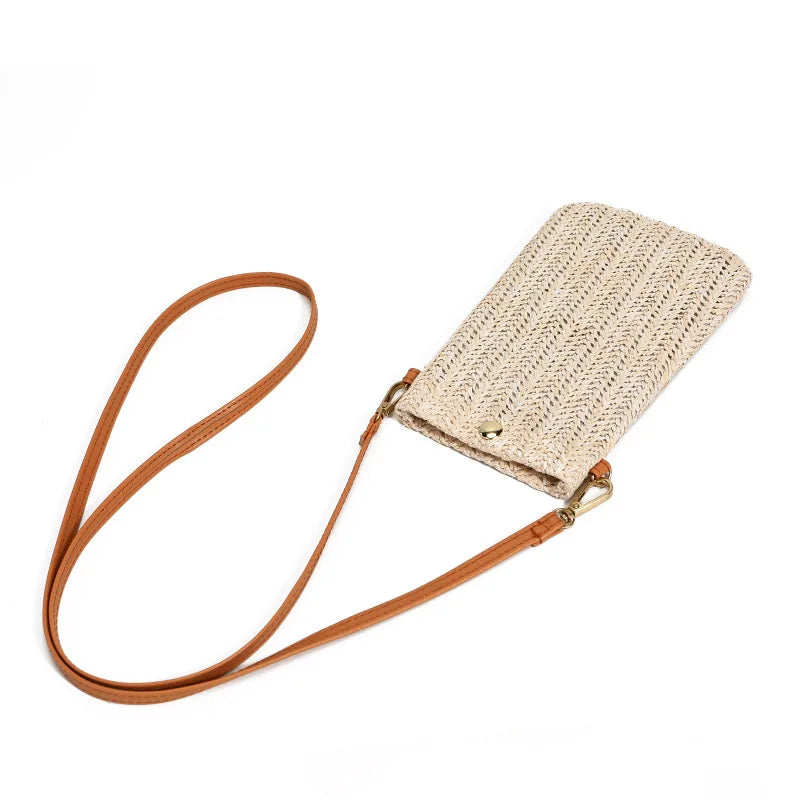 Stro Clutch Zomerse Handtas Mode Accessoire