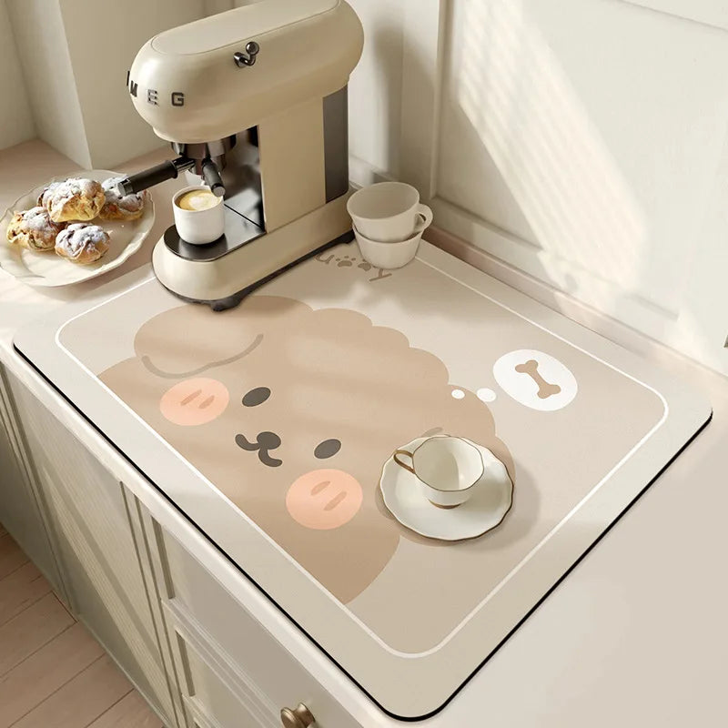 Keukenmat Absorberend Antislip Microvezel 50x60cm Wasbaar Droogmat