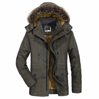 Heren Winterjas Waterdicht met Capuchon Warm en Comfortabel