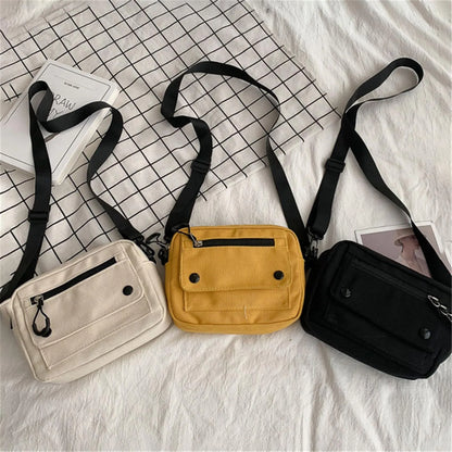 Vrouwelijke Messenger Tas Canvas Stof - StudioMarella