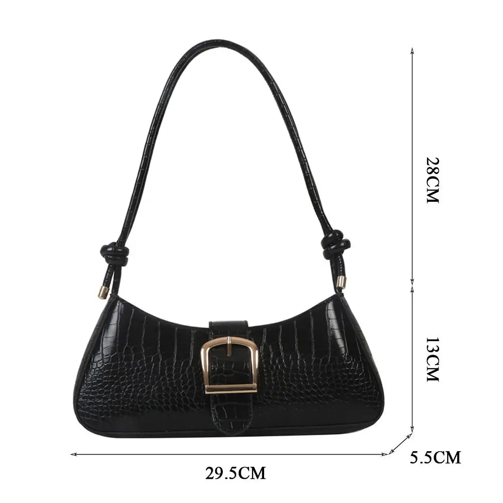 Luxe Lederen Handtas Zwart Elegant Design