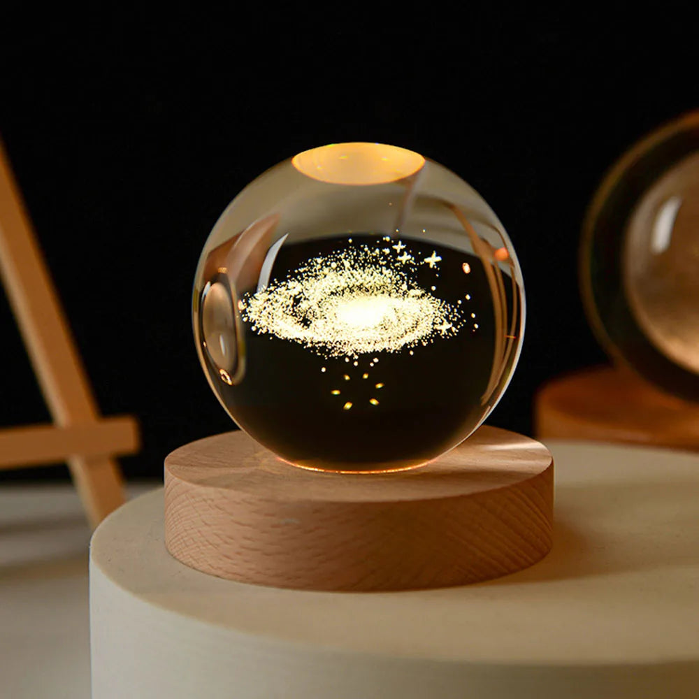 3D Galaxy Bol Nachtlampje met USB-voeding – Hemelsfeer voor Kinderkamer en Slaapkamer