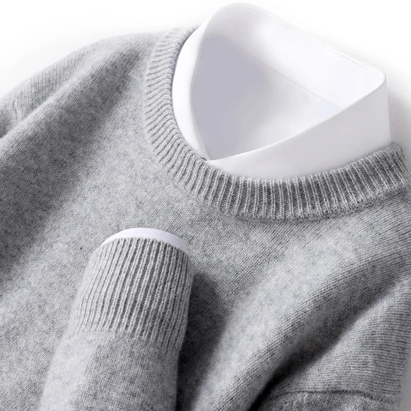 Merino Wollen Sweater Heren Warm en Comfortabel