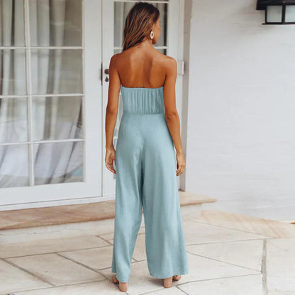 Jurk Jumpsuit Zonder Bandjes Comfortabel Casual