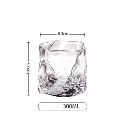 Luxe Whisky Glazen Set 2 Stuks - Getextureerd Glas 300ml - Elegante Tumbler voor Whiskey Liefhebbers - Premium Drinkglazen voor Thuis en Bar
