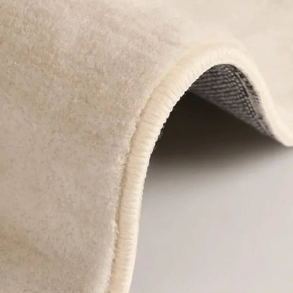 Vloerkleed Crème Organische Vorm Antislip Zacht Polyester Modern Design