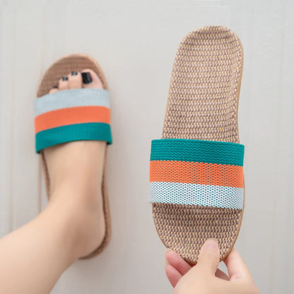 Linnen Sandalen voor Vrouw Comfortabel Zomer