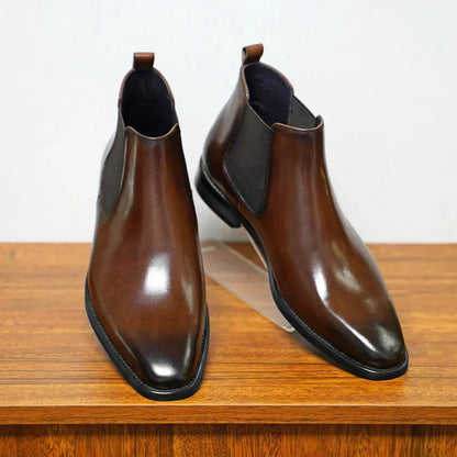 Elegante Leren Chelsea Laarzen voor Dames