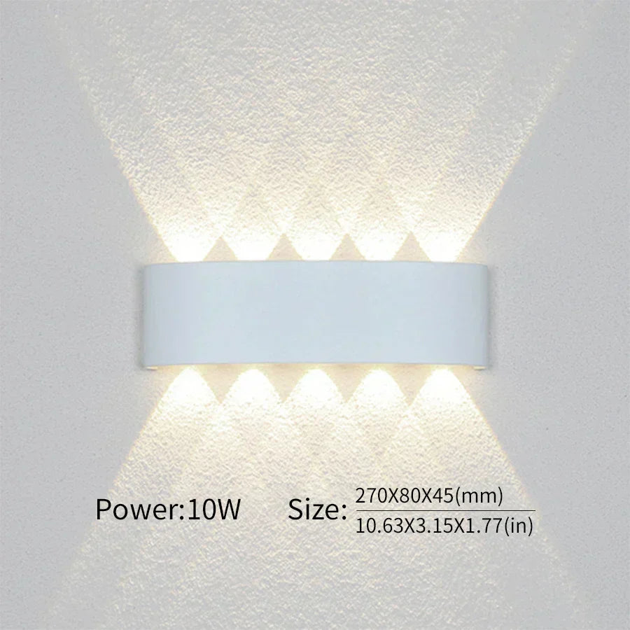 Minimalistische LED-wandlamp voor binnen of buiten - Aluminium - Zwart of Wit - 2W tot 10W