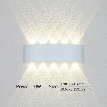 Minimalistische LED-wandlamp voor binnen of buiten - Aluminium - Zwart of Wit - 2W tot 10W