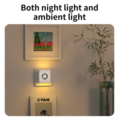 LED Wandlamp Stopcontact Bewegingssensor 5.8G Radar Warm Wit Slaapkamer Gang Toilet Nachtlamp Automatisch Sensor Nachtlicht Plug-in