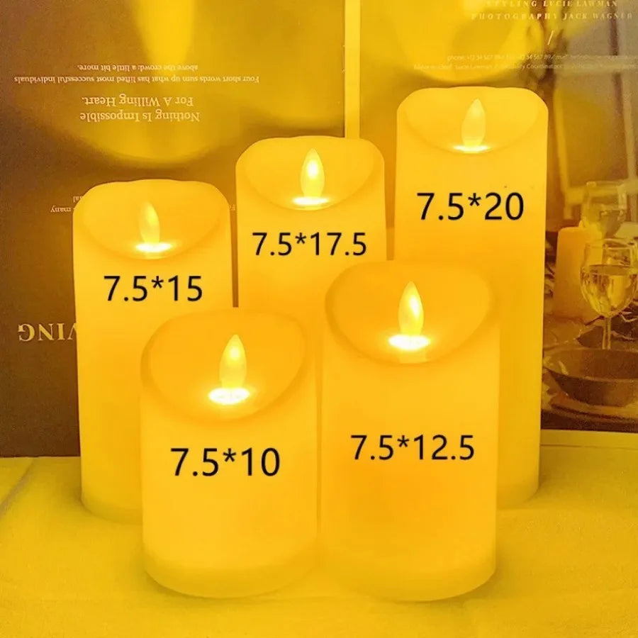 LED Kaarsen zonder Vlam - Decoratieve LED Kaarsen met Smelteffect - Sfeerverlichting op Batterijen - Vlamloze Kaars voor Veilige Decoratie