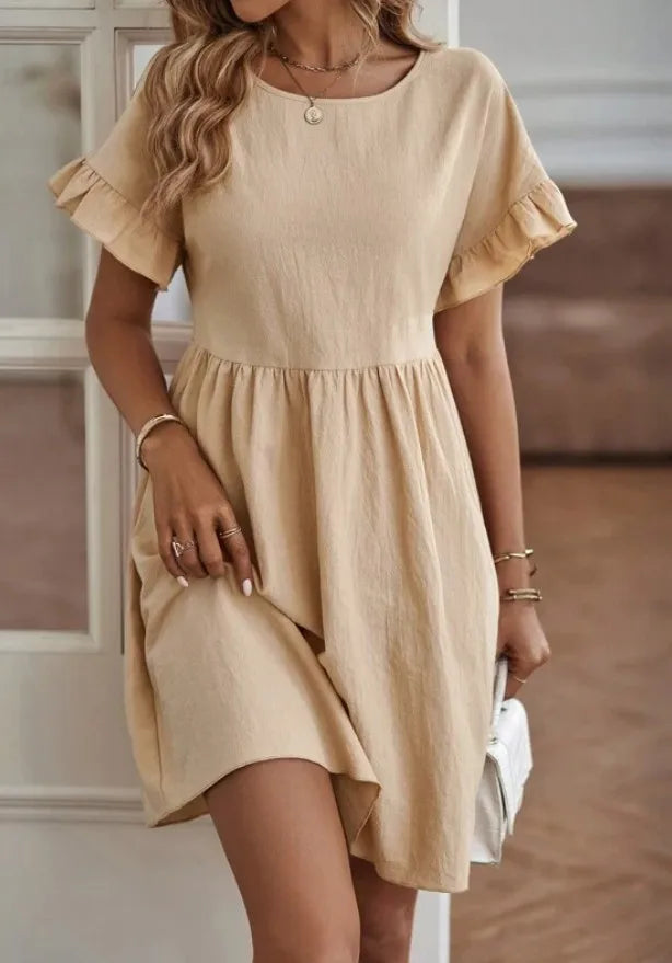 Midi Jurk voor Vrouw A-lijn Elegant Kort Model - StudioMarella