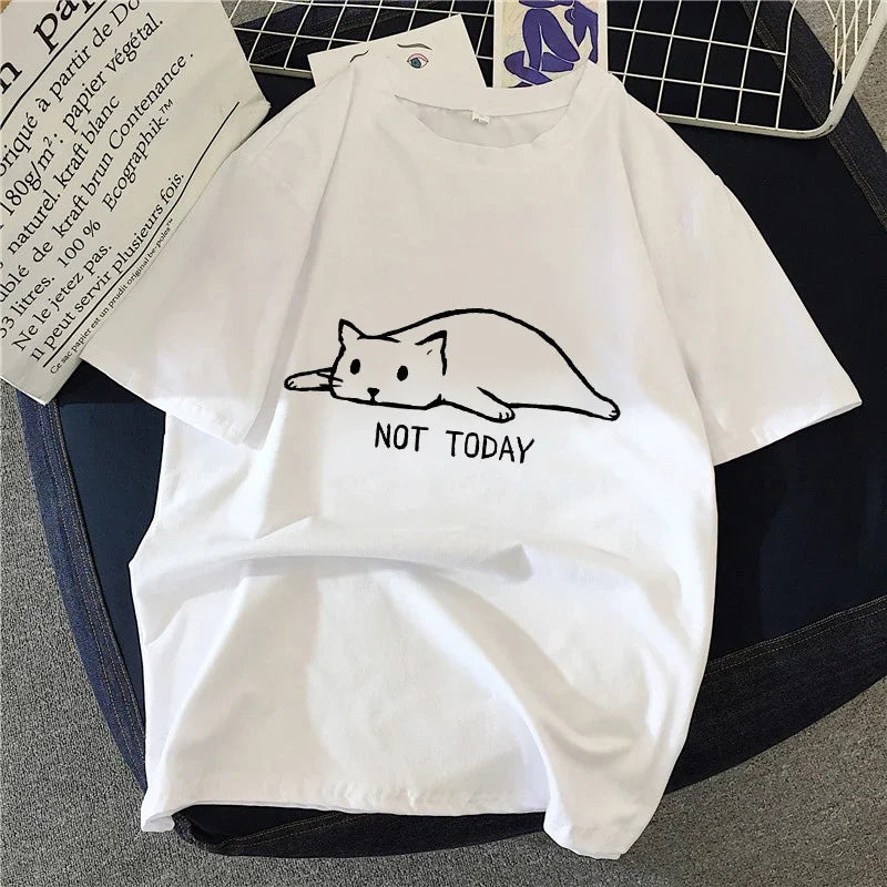 Katten T-Shirt Grappig Kat Penseel Design - StudioMarella