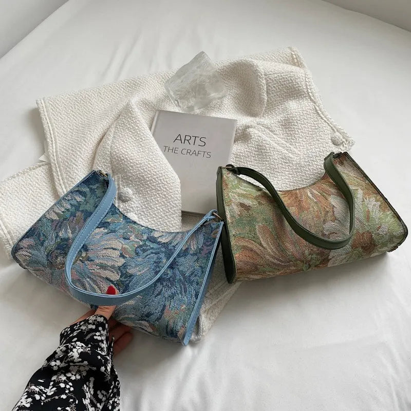 Leren Schoudertas Herfstkleuren Stijlvol Design - StudioMarella
