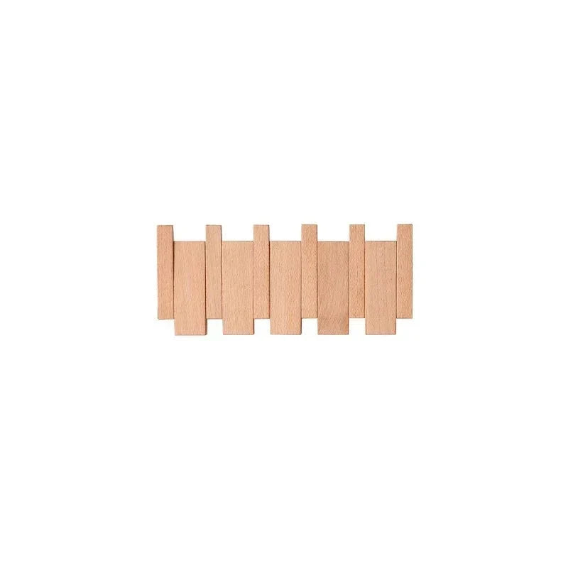 Magnetische Wandkapstok Beuken & Walnoot – Inklapbare Haken Duurzaam FSC-Hout Smal Design Hal Entree Slaapkamer Scandinavisch