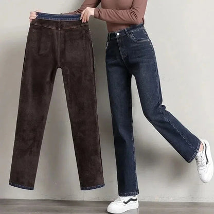 Warme Fleece Jeans voor Winter