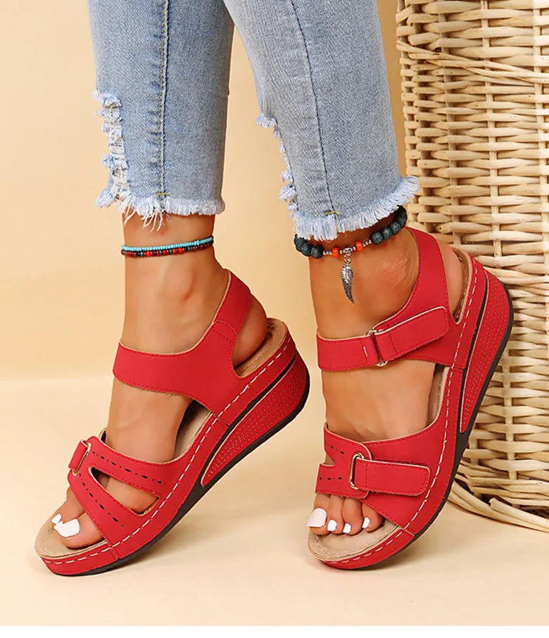 Dames Sandalen Zachte Hak Comfortabele Sleehak Zool
