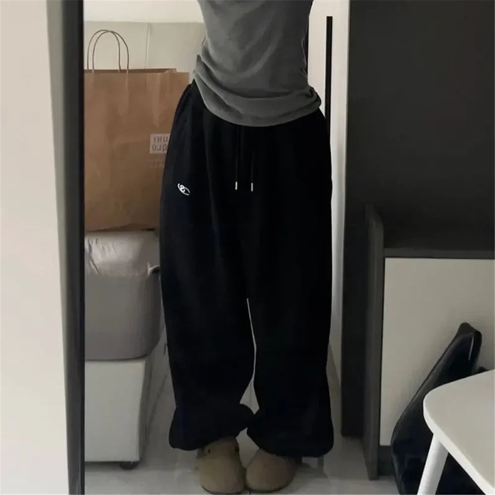 Dames Sweatpants Oversized Grijs Comfortabel