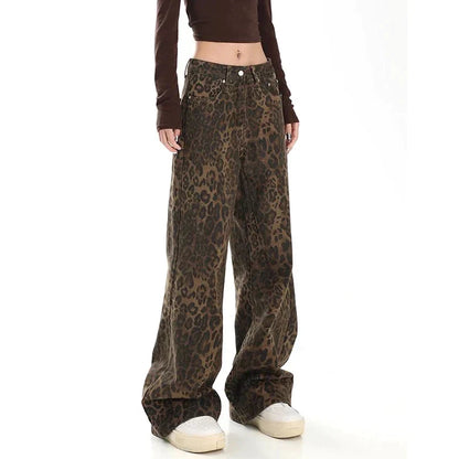 Damesrok Luipaard Print Retro Stijl Rok