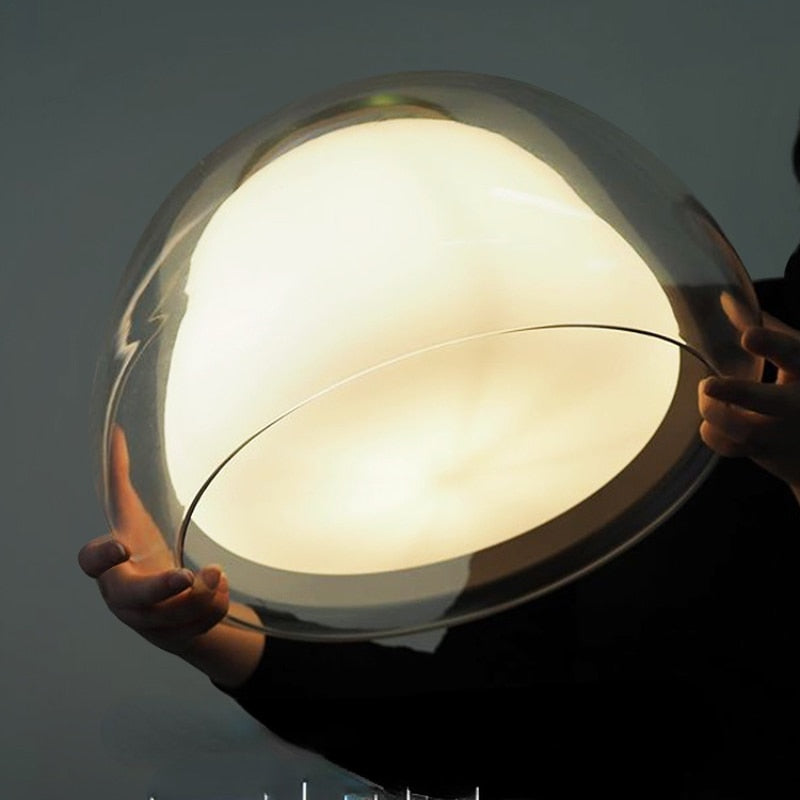 Globe Hanglamp met Gerookte Glazen Bol – Gouden, Zwarte of Transparante Afwerking | Scandinavisch Design