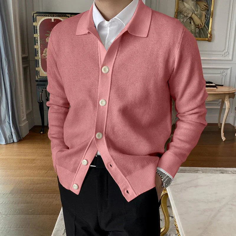 Heren Cardigan Button-Up Klassieke Kraag Comfortabel