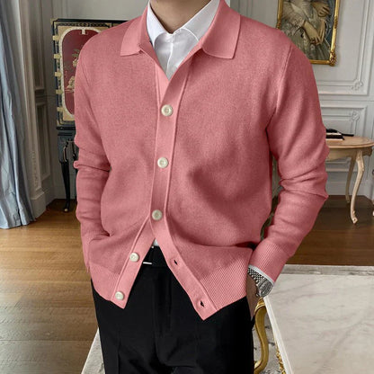 Heren Cardigan Button-Up Klassieke Kraag Comfortabel