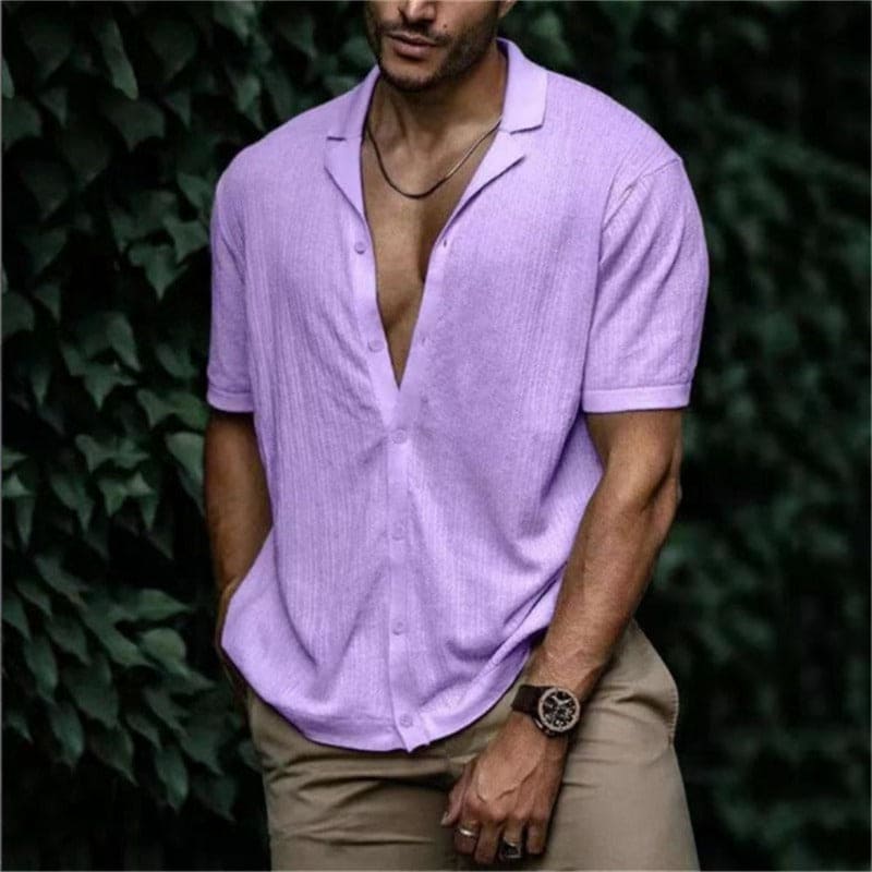 Linnen Overhemd Heren Zomer Casual Stijl
