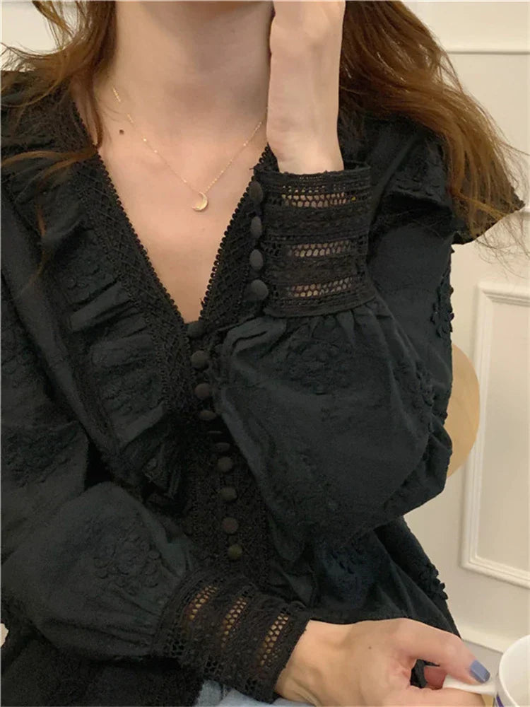 Vrouwelijke Blouse met Chic Mouw