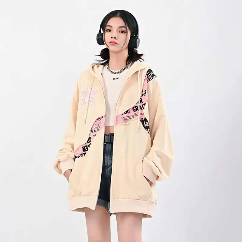 Dames Hoodie Oversized Comfortabel met Leuke Print - StudioMarella