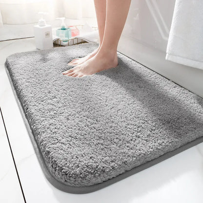 Badmat Microvezel Dik 40x60 50x80 60x90 cm Grijs Badkamer Antislip Absorberend Zachte Badkamermat Wasbaar Douchemat