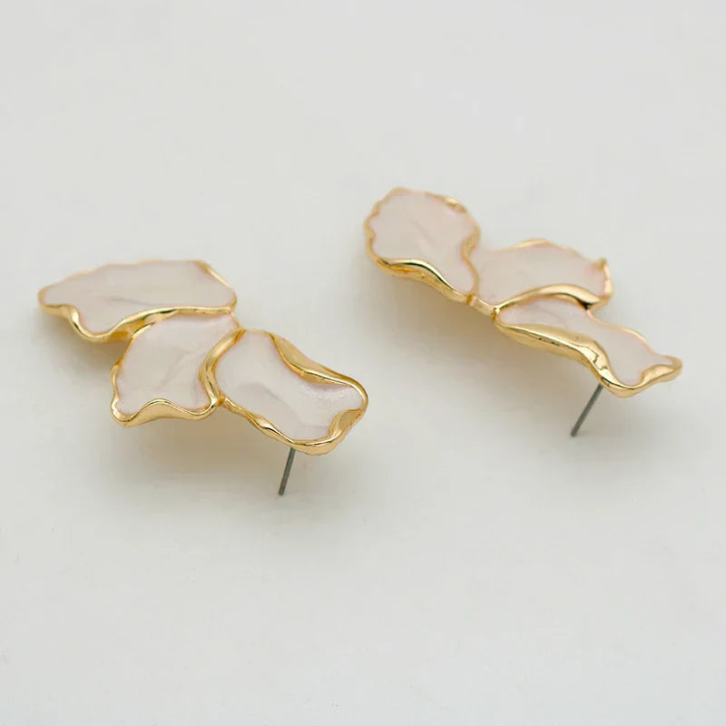 Bloemoorbellen Romantisch Elegante Zilveren Oorbellen