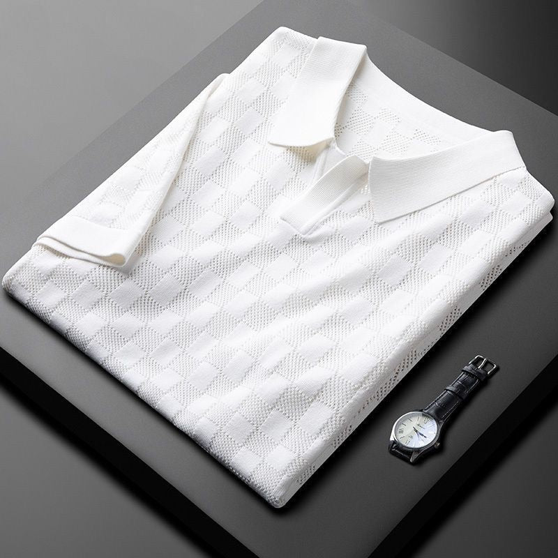 Gebreide Polo Shirt Heren Klassiek Comfortabel - StudioMarella