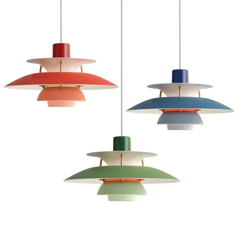 Kleurrijke Hanglamp – Modern Design met Meerdere Kleuren en Maten – Scandinavisch Geïnspireerde Verlichting voor Woonkamer Eetkamer Entree